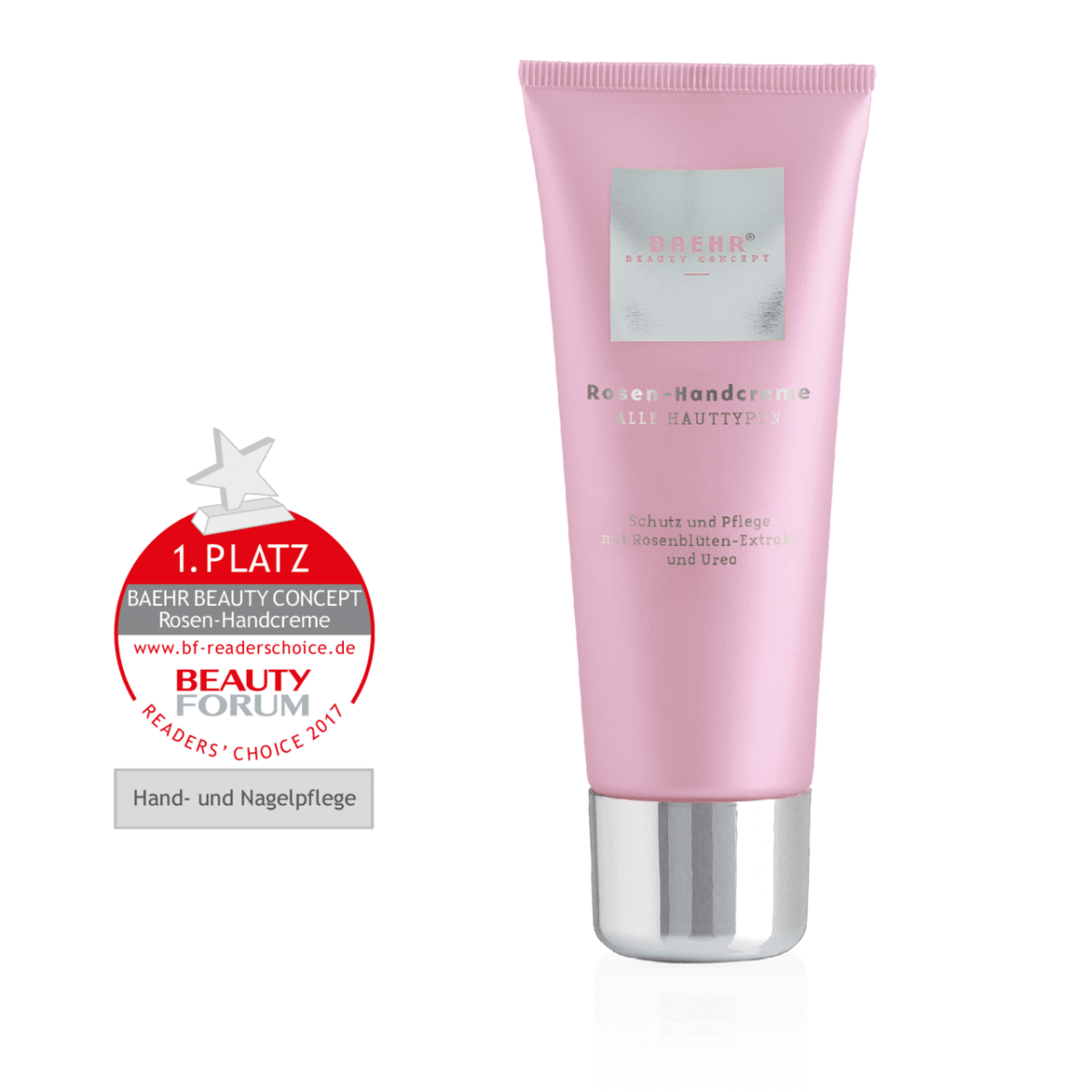 Крем для рук з екстрактом троянди та сечовиною 30мл (ROSEN-HANDCREME), BAEHR