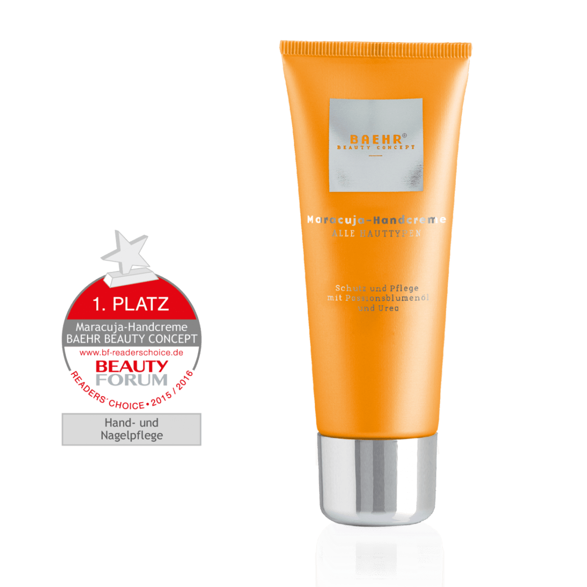 Крем для рук з маслом маракуї та сечовиною 75мл (MARACUJA-HANDCREME), BAEHR